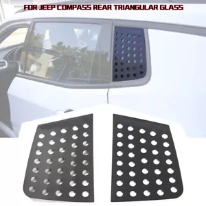 Rear Triangular Window Glass Decor Cover Trim for Jeep Compass 2017+ Accessories - Foto 1 di 8