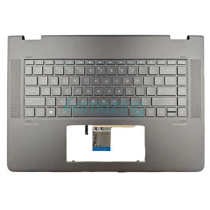 New Palmrest w/Backlit Keyboard Brown For HP Spectre X360 15-BL 15.6" 914361-001 - Afbeelding 1 van 6
