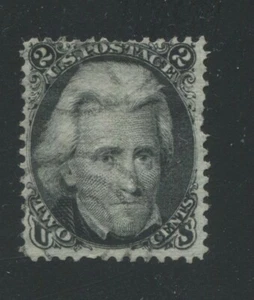 1868 US Stamp #84 2c Used F/VF D. Grill Catalogue Value $4250 Certified - Picture 1 of 3