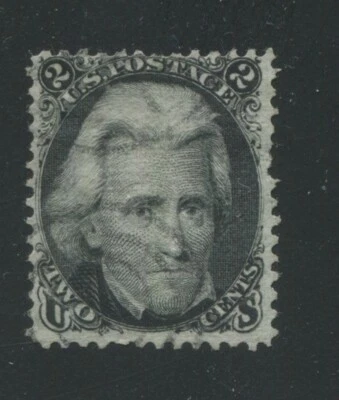 1868 US Stamp #84 2c Used F/VF D. Grill Catalogue Value $4250 Certified - Image 1 of 3
