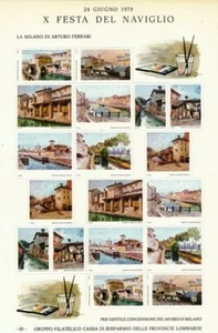 1979 X festa del Naviglio la Milano di Arturo Ferrari - Cariplo - Foto 1 di 1