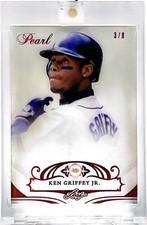 2018-19 Leaf Pearl Ken Griffey Jr Red Spectrum Holofoil #3/8! Real Pearl!!