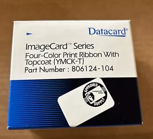 Genuine Datacard Color Ribbon YMCKT 806124-104 New Sealed Inner Packaging - Picture 1 of 10