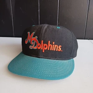 New Era 5950 Pro Model Miami Dolphins 100% Wool Cap Hat Fitted Size 6 7/8 - Picture 1 of 6