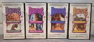 Monsters 1988 Cult Series VHS Tape Collection × 4 Great Condition No Mould Teste - Foto 1 di 15