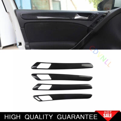 Manija de puerta interior de fibra de carbono para Volkswagen Golf MK6 2010-13 Foto 1 de 4