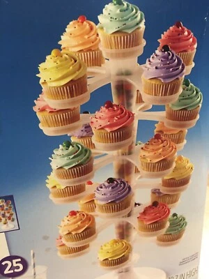 Soporte ajustable para torre de cupcakes 25 centro de mesa para cupcakes caramelo rellenable Foto 1 de 4