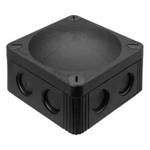 WISKA COMBI Weatherproof Junction Box 308 - Black - Wago 85x85x51mm - Picture 1 of 2
