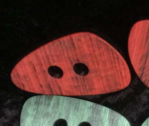 Extra Large Triangle Shaped Button 31mm height 6 Colours  SEHLBACH & WHITING - Picture 1 of 12