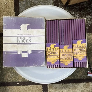 Lápices de copia Eagle Pencil Company 1936 de colección 853 medianos en caja original 1/2 bruto - Imagen 1 de 7