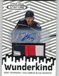 22/23 Stature Kent Johnson Wunderkind Rookie Patch Auto Signatures /6 SSP - Picture 1 of 1
