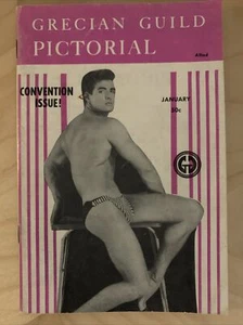 Grecian Guild Pictorial Convention Issue January 1960 Male Beefcake Magazine - Picture 1 of 2