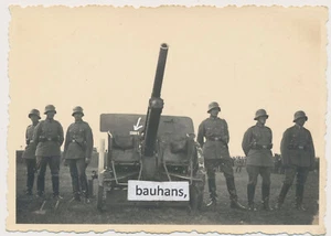 Reichswehr Geschütz, Soldaten, Stahlhelm (3685a) - Imagen 1 de 2