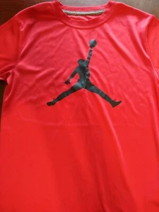 Jordan Red T.Shirt size M sleeveless with black logo - Picture 1 of 4