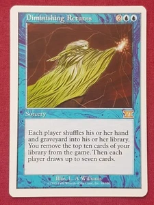 Magic The Gathering 6TH EDITION DIMINISHING RETURNS blue card MTG SIXTH - Picture 1 of 2