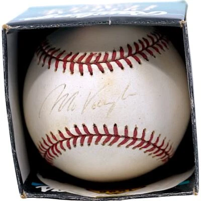 Mo Vaughn Signed Baseball Boston Red Sox - Image 1 of 2