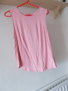 T-shirt top sleeve less pink size S EU42 - Picture 1 of 2