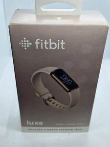 Fitbit Luxe Aktivität Fitness Tracker Weiß/Gold Herz Schlaf Smartwatch Monitor - Bild 1 von 10