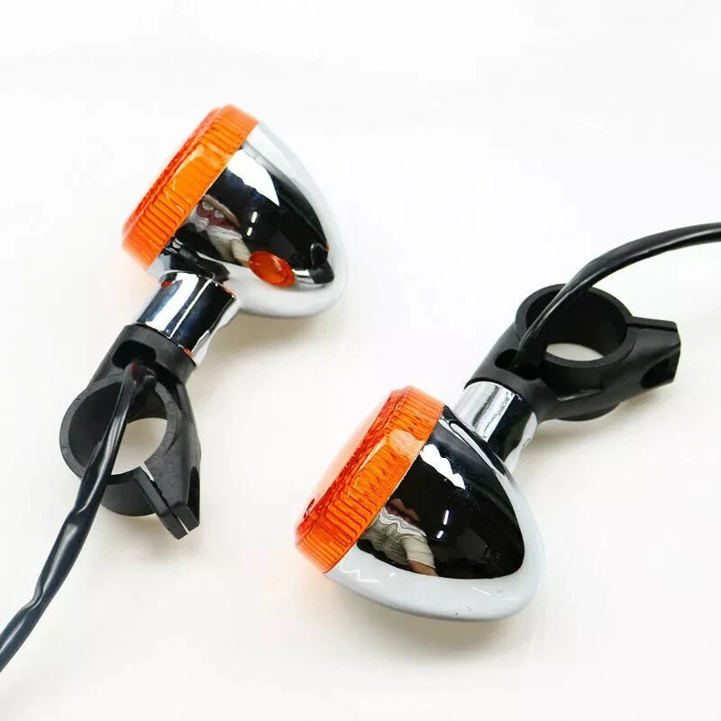 2x Luz indicadora de señal de giro delantera para Honda STEED shadow 400 750 600 personalizada Foto 1 de 4