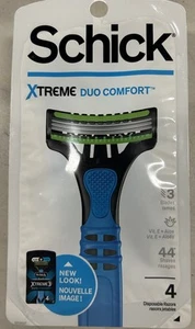 Schick Xtreme 3 Duo Comfort Men’s Disposable Manual Razors - 1 Pack (4 Per Pack) - Picture 1 of 1