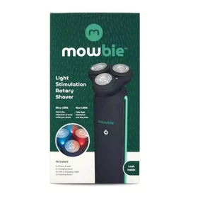 MOWBIE Afeitadora Rotativa Estimulación de Luz con LEDS Rojo y Azul, Modelo 5003 NUEVA - Imagen 1 de 6