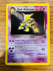 EXCELLENT! Dark Alakazam (1/82) Holo Team Rocket Pokemon Card! FAST & FREE P&P! - Picture 1 of 5