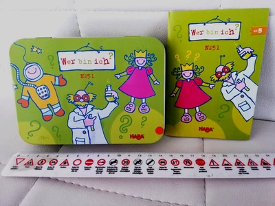 „Wer bin ich“ HABA No. 51 klassisches Ratespiel in Metalldose Reisespiel - Bild 1 von 3