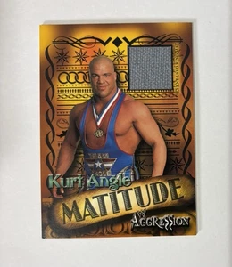 2003 Fleer WWE Aggression Matitude Mat Relic Kurt Angle #MKA HOF - Bild 1 von 2