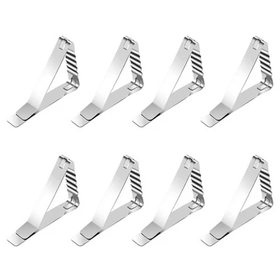 Metal Tablecloth Clips 4/8pcs Home Party Buffet Service Table Cloth Fixer - Image 1 of 4