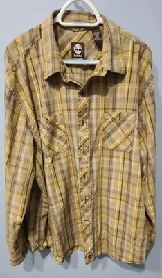 Timberland Men's Long Sleeve Plaid 100% Cotton Button-up - Image 1 of 3