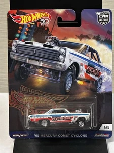 Hot Wheels Car Dragstrip Demons 4/5 1965 Mercury Comet Cyclone Real Riders - Picture 1 of 3