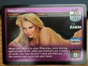 WWE WWF Raw Deal CCG - Sable-licious - Ultra Rare - Divas Overload - Picture 1 of 1