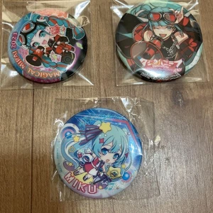 Juego de 3 insignias de lata Magical Mirai 2023 Hatsune Miku - Imagen 1 de 4