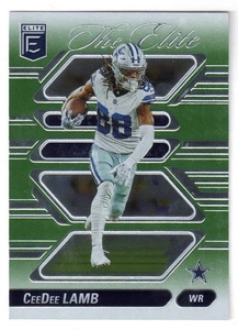 2024 Panini Donruss Elite #12 CeeDee LAMB 'THE ELITE' TARJETA DE ALUMINIO VERDE! Vaqueros - Imagen 1 de 1
