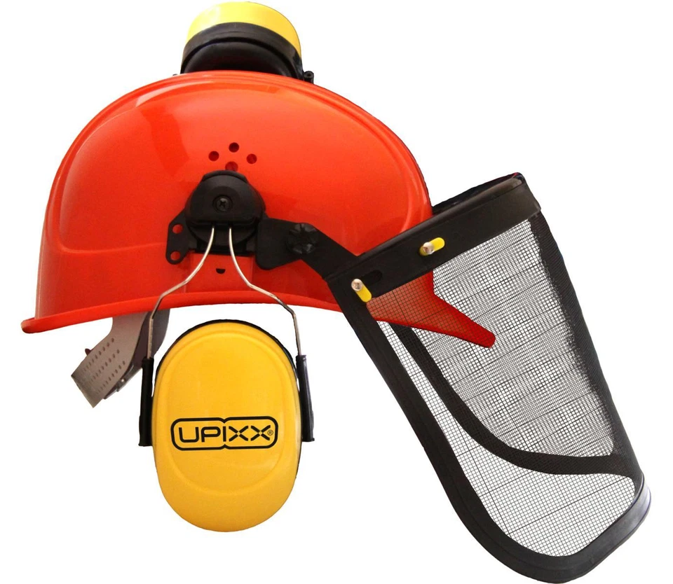 UPIXX Forsthelm Schutzhelm Forstschutzhelm Helm Kopfschutz