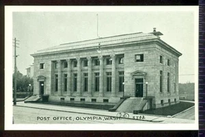 Post Office Olympia Washington Vintage Unused Postcard - Picture 1 of 1