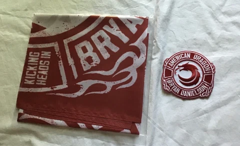 Bryan Danielson Flag + Patch All Elite Crate American Dragon  24x36 Set AEW Cover