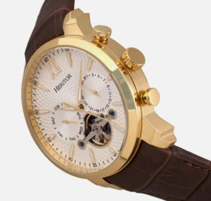 NEU Heritor Arthur Automatik Halbskelett Zifferblatt Herrenuhr HERHR7900 - Bild 1 von 3