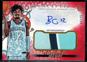 2022-23 Topps Inception OTE Relic Autographs Red #IARC-BG2 Bryce Griggs 09/25 - Bild 1 von 3