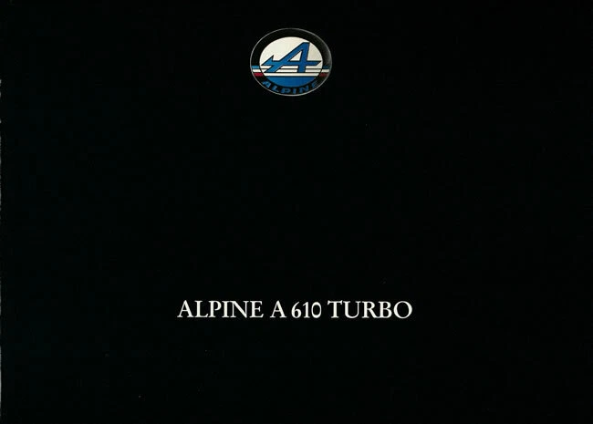 BROCHURE RENAULT ALPINE A610 Turbo - Juin 1993 - Italian - Immagine 1 di 1
