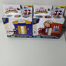 Spidey And His Amazing Friends City Blocks City Bank & Pizza Parlor Lot Of 2