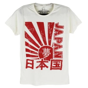 WORK Japan Rising Sun T-Shirt Men Japanese Flag Old School Vintage Casual WK151 - Picture 1 of 3