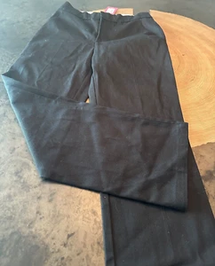 NWT EDIKTED BLACK STRAIGHT PANTS WOMENS SZ XS GRUNGE GOTH - Picture 1 of 8