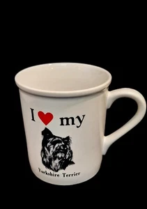Vintage Strand Enterprises Papel Inc. I Love My Yorkshire Terrier Ceramic Mug - Imagen 1 de 12