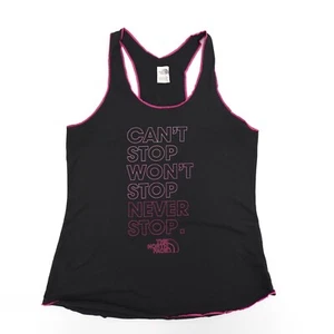 The North Face Shirt Womens Large Black Pink Tank Top Running Active Outdoor - Picture 1 of 10