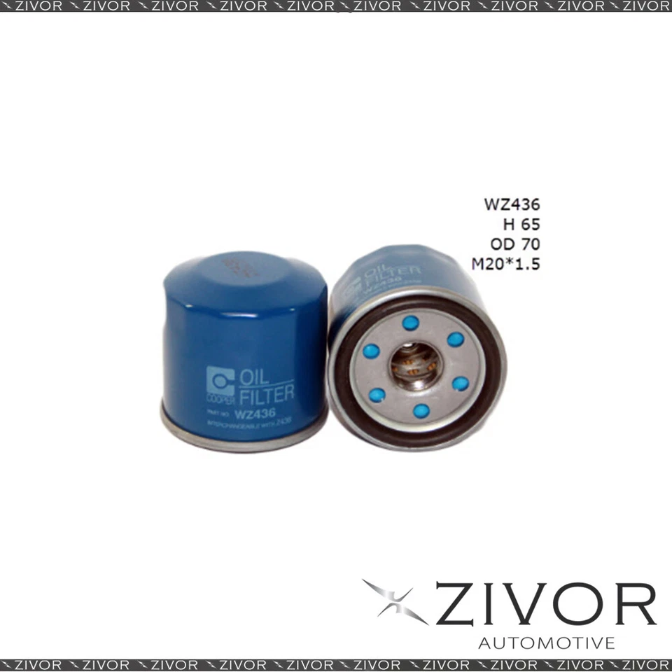 COOPER Oil Filter For Nissan Almera 1.5L 08/12-on - WZ436  *By Zivor* - image 1 of 1
