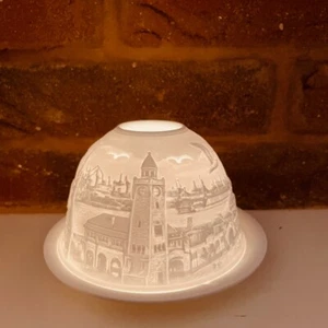 Dome Light aus Biskuitporzellan, Kuppellicht Design Hamburg Landungsbrücken - Bild 1 von 7