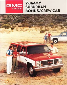 1987 GMC V-Jimmy Suburban Sierra Bonus/Crew Cab Händler Verkaufsprospekt - Bild 1 von 1