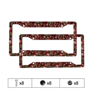 2PCS San Francisco 49ers License Plate Frame Auto Car Tag Cover + Accessories - Picture 1 of 8