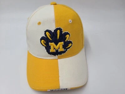 Vintage University of Michigan Wolverines Zephyr Fitted 7 Hat Cap Yellow White - Image 1 of 4